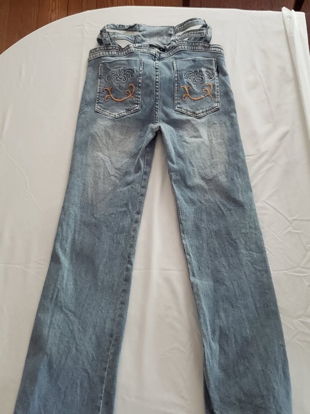 *ENDS 9/1* Atmosphere Y2K flare jeans cutouts - Picture 2 of 6